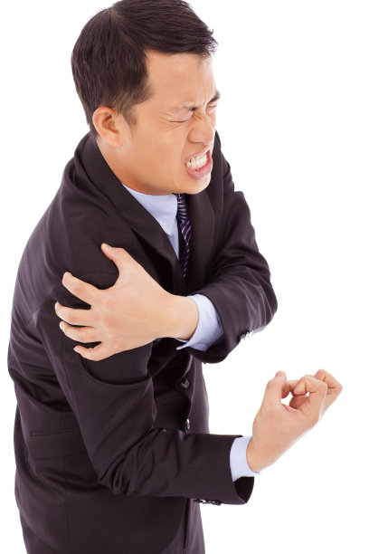 有肩痛表情的商人图片下载