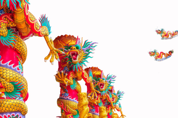 中国龙柱艺术图片下载