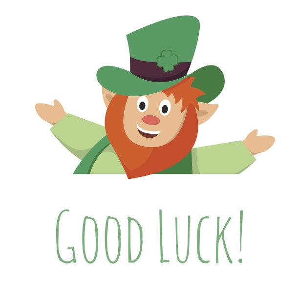 圣帕特里克节小妖精的插画图片下载