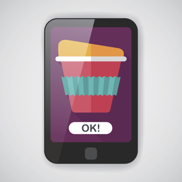 外卖咖啡和长阴影的平面图标，第10集图片下载