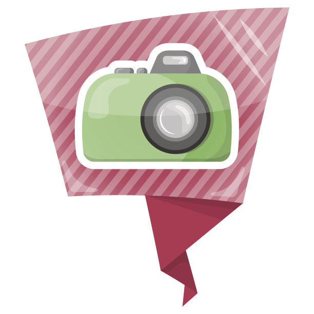 矢量彩色相机图标图片下载
