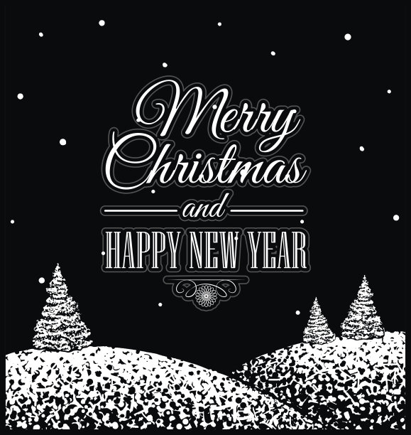 圣诞快乐，恭贺新禧图片下载