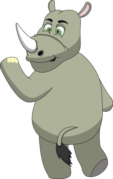 犀牛卡通图片下载