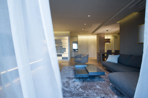 灰色的客厅图片下载