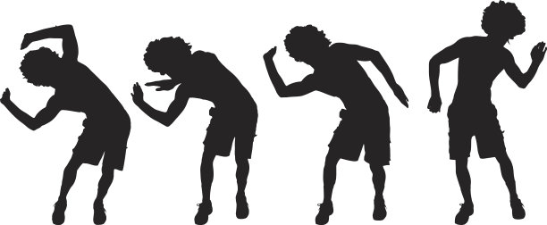 一个人的矢量剪影。图片下载