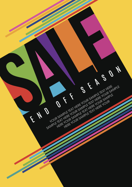 销售购物背景和商家促销的标签素材图片