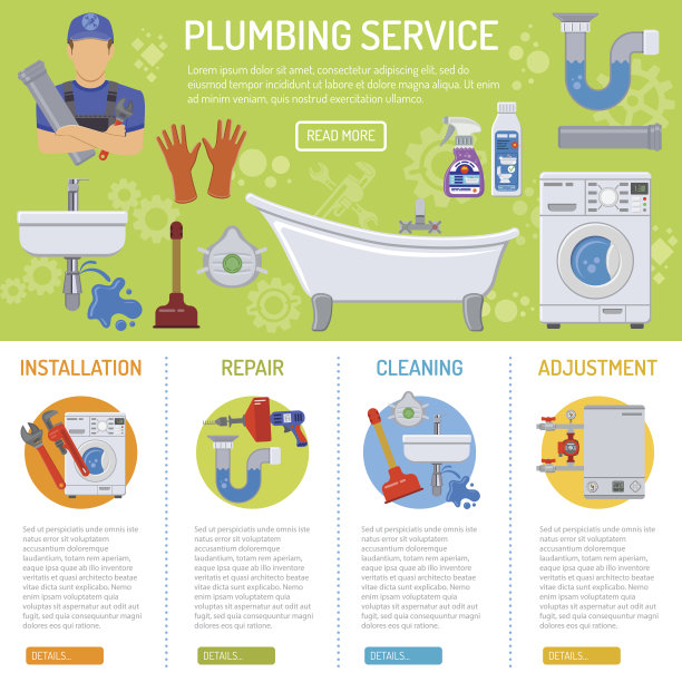 管道服务信息图图片下载