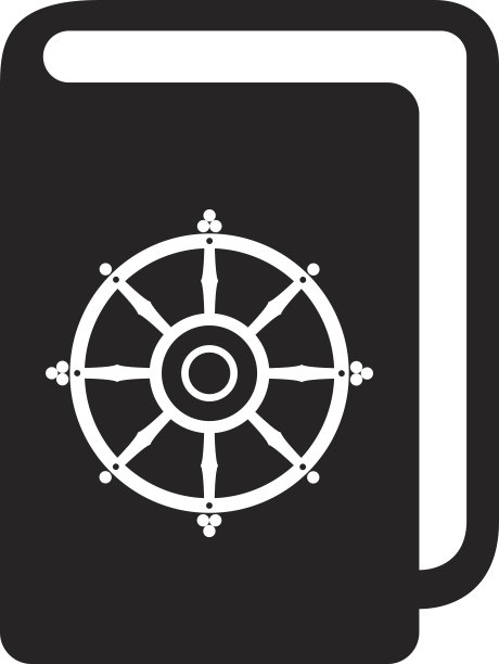 佛教书籍图标。矢量图图片下载