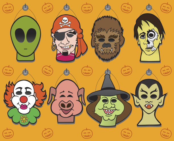 万圣节面具显示图片下载