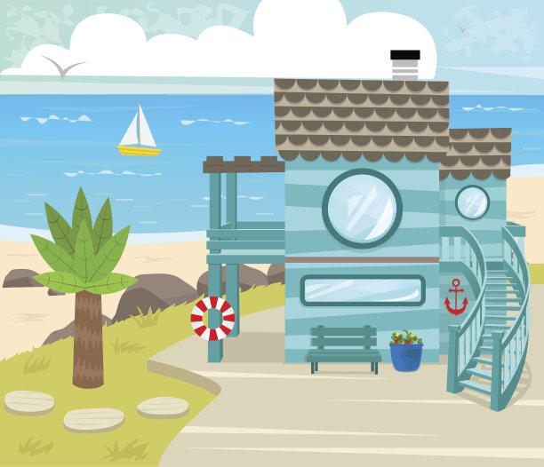 海滨别墅图片下载