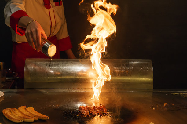 烤铁板烧素材图片