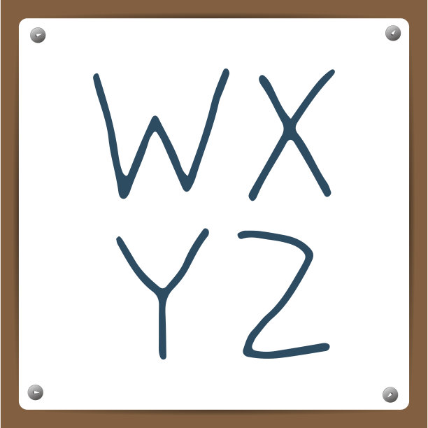 矢量手绘字母表图片下载