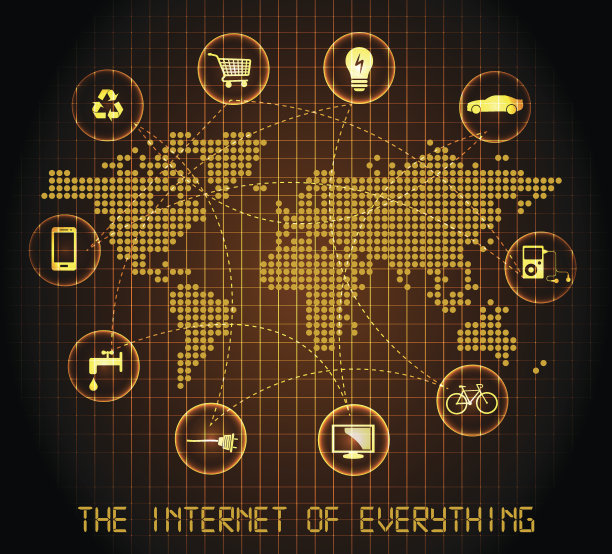 万物互联——闪烁的地图图片下载