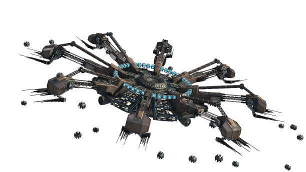 蜘蛛形状的不明飞行物图片下载