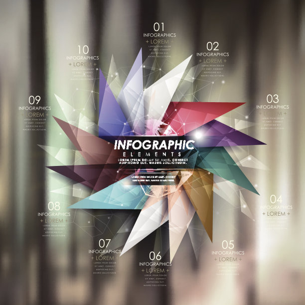 现代信息图表模板设计图片下载