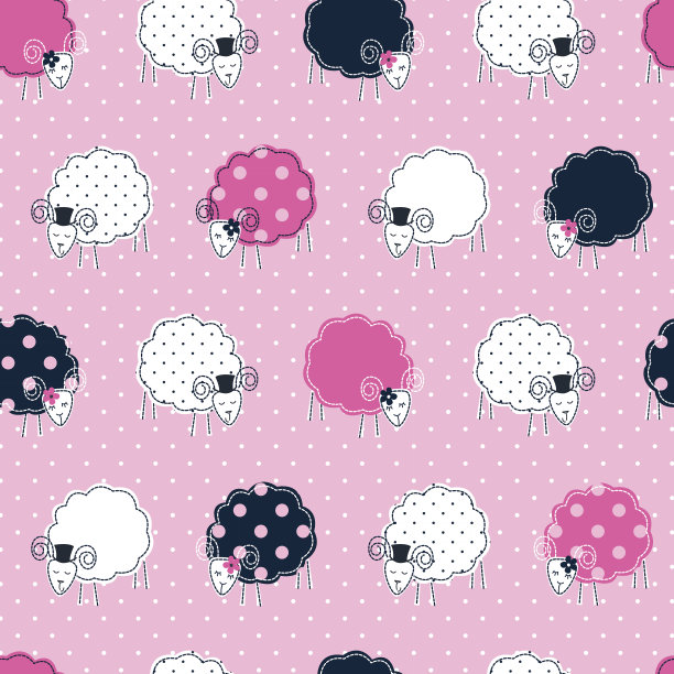 羊无缝图案图片下载