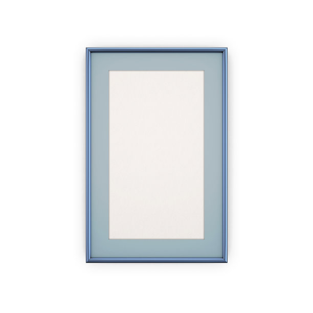 蓝色相框和图片图片下载