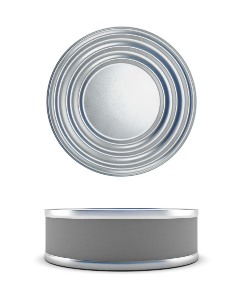 锡罐顶视图和正面图片下载