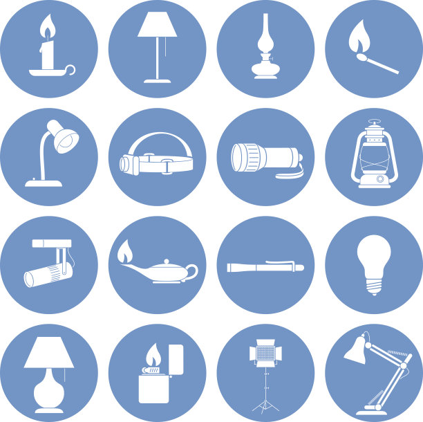 灯的图标集图片下载