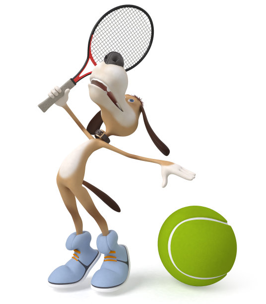 狗的网球运动员图片下载