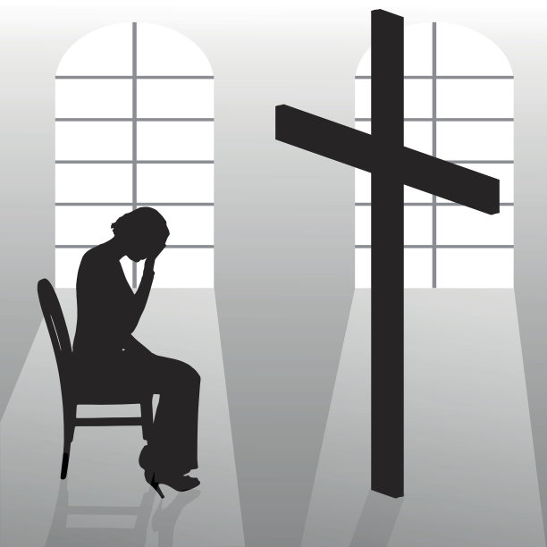 一个女人的矢量剪影。图片下载