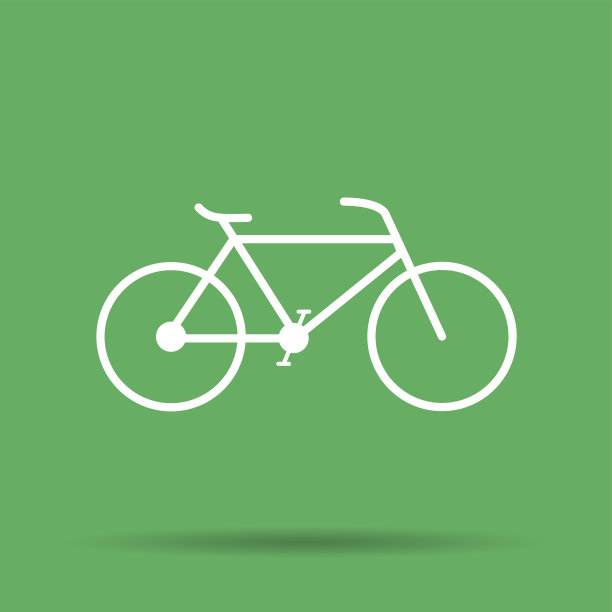 简约的自行车图标。向量,EPS 10图片下载