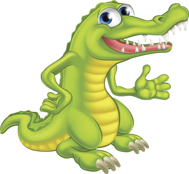 卡通鳄鱼或鳄鱼图片下载