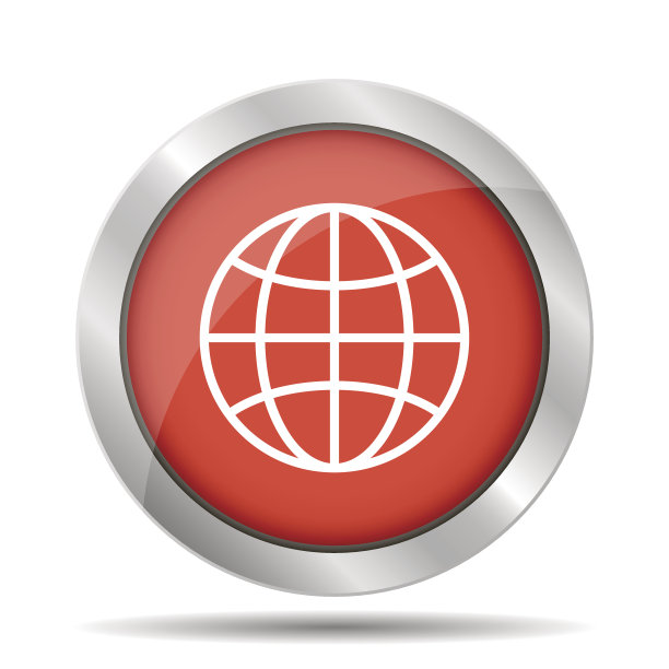 世界地球仪图标，象形图图片下载