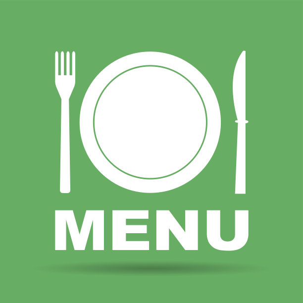 菜单上有餐具标识图片下载