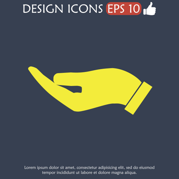 矢量保护手图标图片下载