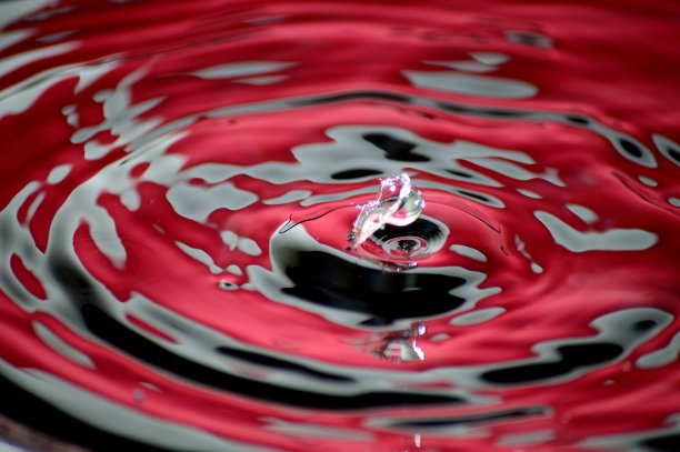 红色爆炸水滴图片下载