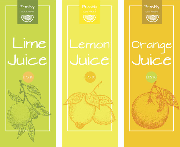 柑橘类标签图片下载