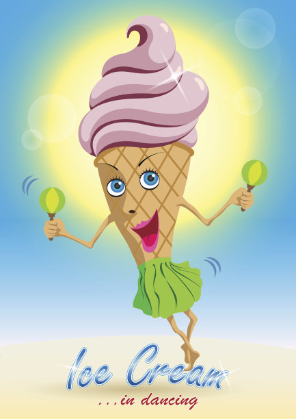 舞蹈中的冰淇淋图片下载