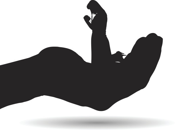 一个女人的矢量剪影。图片下载