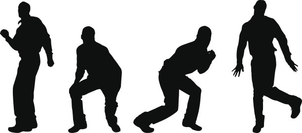 一个人的矢量剪影。图片下载