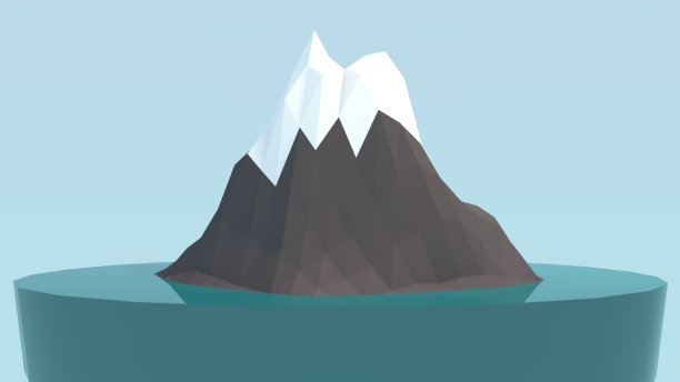 小冰山低聚图片下载