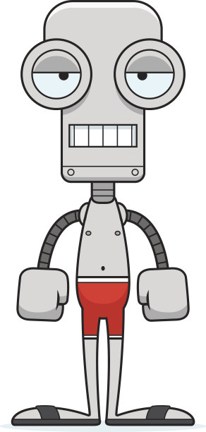 卡通无聊机器人泳装图片下载