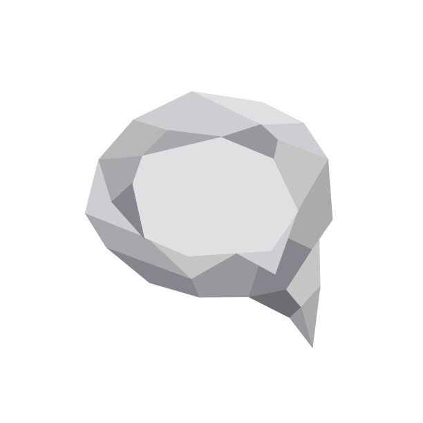 多边形气泡图标与几何图形图片下载