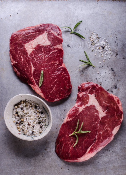 生牛肋眼牛排图片下载