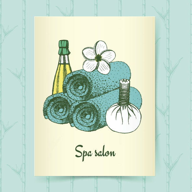 素描spa的海报图片下载