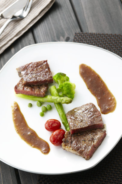 烤肉，烤牛排，肉和蔬菜图片下载