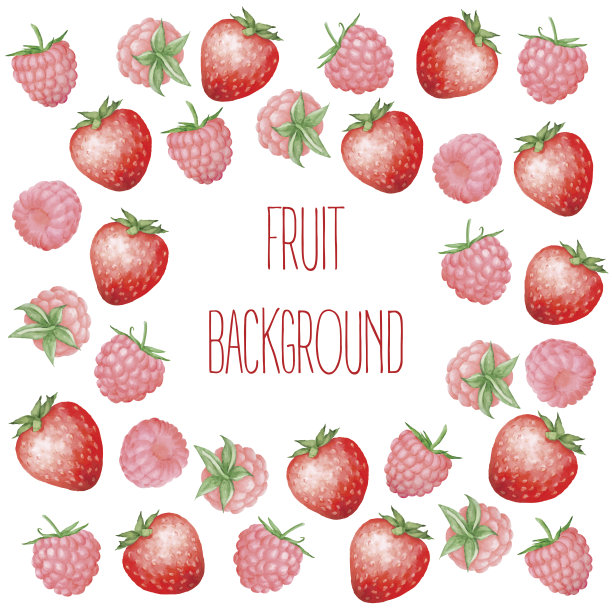 浆果类水果背景图片下载