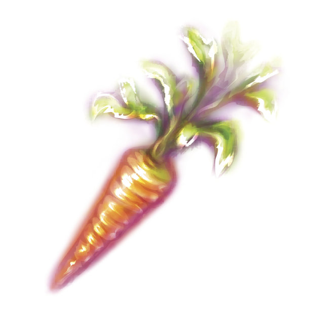 开胃胡萝卜矢量插图图片下载