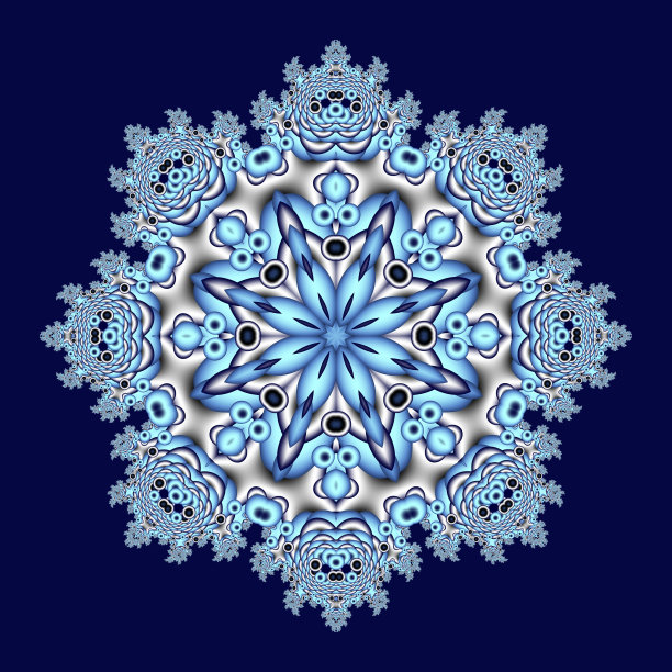 以雪花或花边餐巾形式的镂空图案图片下载