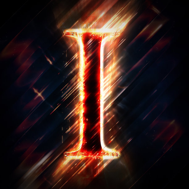 红灯字母I图片下载