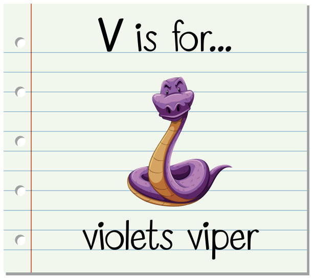 卡片上的V代表紫罗兰和毒蛇图片下载