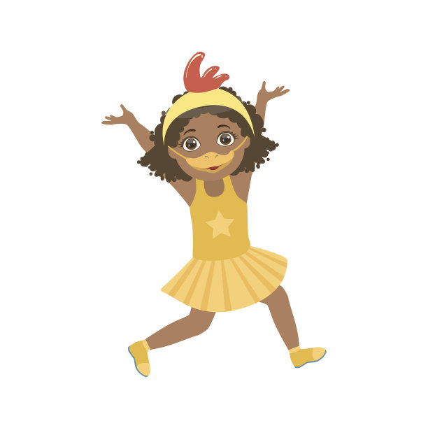 女孩Wering鸭动物服装图片下载