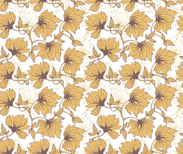 无缝的花卉图案素材图片