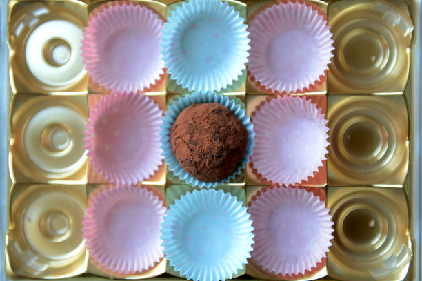 糖果盒里的松露图片下载