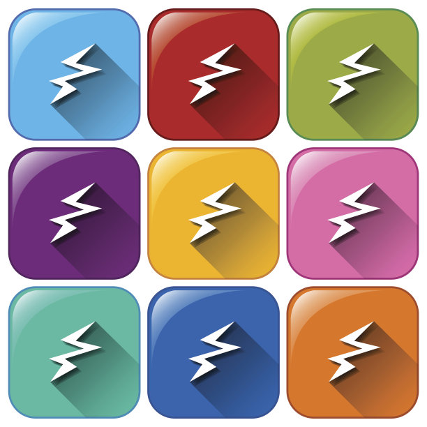 带充电电池图标的按钮图片下载